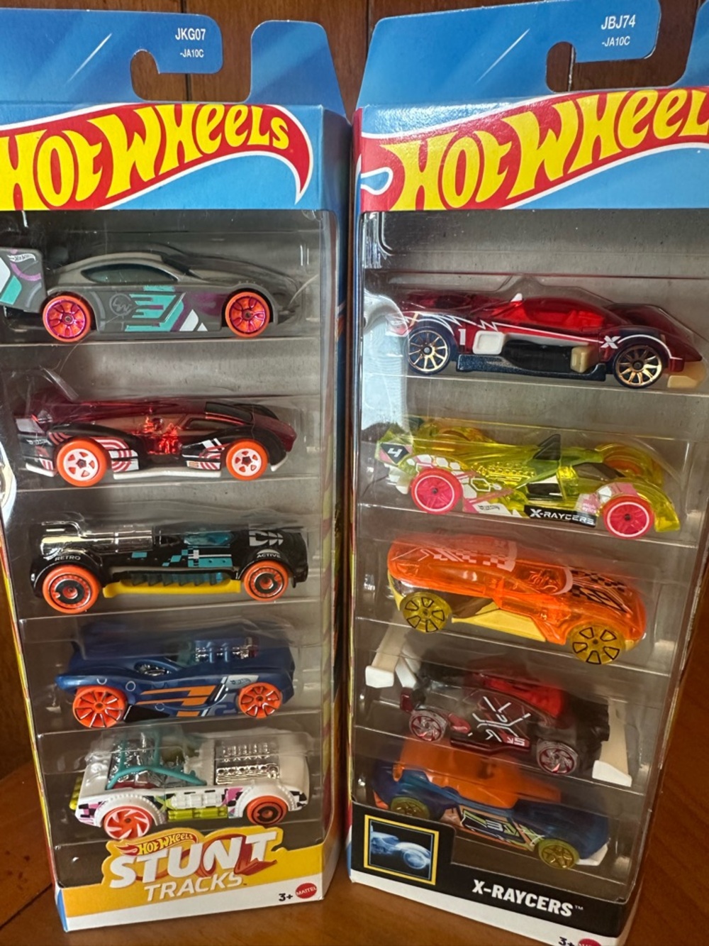 Kids Toy Car Pack - Multi-Color Stunt & X-Raycers Set of 2